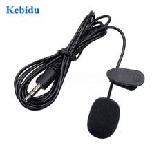 Kebidu mini microfone ativo 3.5mm, com mini usb, microfone externo, adaptador de áudio, cabo para câmera esportiva, pc, laptop 2024 - compre barato