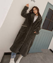 arlenesain 2019 Winter Velvet Mink Fur Overcoats For Femal Striped Pocket Slim Natural Mink Coat Women's X-Long Real Fur Coats 2024 - buy cheap