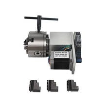 CNC Router Engraving Machine  4th Axis 100mm 3 Jaw Chuck Rotary  Center Height 65mm 2024 - buy cheap