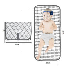 Cambiador de pañales portátil para bebé, cambiador de pañales impermeable, cambiador de viaje para bebé, almohadilla lavable, producto de pañales 2024 - compra barato