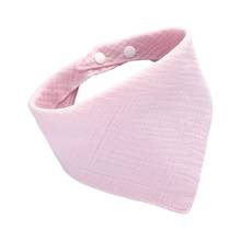 Baby Infants Feeding Bibs with Snaps Soft Gauze Saliva Towel Toddler Bandana 54DA 2024 - buy cheap