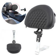 Motorcycle black leather Adjustable Driver Backrest Smart Mount Back Rest For Can-Am Spyder RT Roadster SM6 SE6 2008-2018 2024 - buy cheap