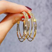 Gold Silver Color Hoop Earrings For Women Fashion Geometric Circle Earring Fashion Boucle Jewelry Gifts 2024 - buy cheap