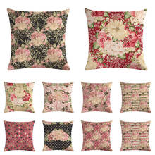 Retro Pattern Series Linen Decorative Pillow Cushion Covers Pillowcase Cushions for Sofa Pillowcover Decorative 2024 - buy cheap