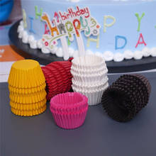 1000 шт мини красочный бумажный торт кекс Chocalate яйцо Tart бумага из гофрированного картона, для выпечки Маффин коробка чашка поднос для вечеринок Кондитерские инструменты 2024 - купить недорого