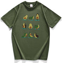 Camiseta masculina com estampa de abacate, desenho animado, camiseta retrô casual para homens, roupas masculinas, camisetas tamanho grande de alta qualidade 2024 - compre barato