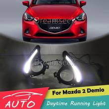 DRL For Mazda 2 Demio 2015 2016 LED Car Daytime Running Light Relay Waterproof Driving Fog Day Lamp Daylight 2024 - buy cheap