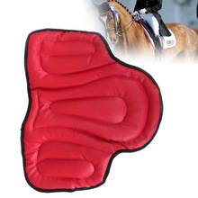 Comfortable Jumping Outdoor Equestrian Equipment Accessories Thickening Horse Riding Saddle Pad Training Shock Absorption PU 2024 - купить недорого