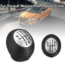 Car 6 Speed PU Leather Gear Shift Shifter Knob Lever Stick for Renault Megane Clio Laguna Scenic For Vauxhall Opel 2024 - buy cheap