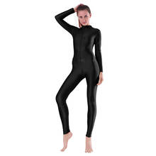 SPEERISE Adult Dance Long Sleeve Unitard for Women Spandex Jumpsuits Suit One Piece Turtleneck Gymnastic Zentai Dance Wear 2024 - buy cheap