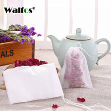 WALFOS-bolsitas de té vacías con cuerda, papel de filtro para té suelto de hierbas, 100 unids/lote, 5,5x7CM 2024 - compra barato