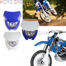 White Off Road H4 Headlight Kit Enduro Dual Sport Head Light Front Lighthouse For Yamaha WR450F WR250F YZ YZF TW TTR Dirt Bike 2024 - buy cheap