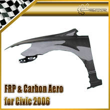 Para-choque dianteiro de fibra de vidro frp para civic 2006, 4 portas fd2r, kit de guarnição para civic fd2r, peça de corrida 2024 - compre barato