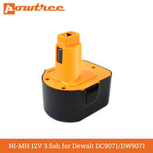 Powtree-batería Ni-MH de 12V para Dewalt DC9071, batería de herramienta Compatible con Dewalt DW9072 DC9071 DE9072 DE9074 DE9075 2024 - compra barato