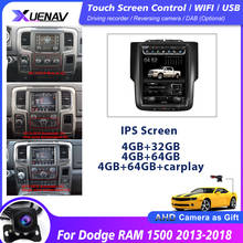 Reproductor multimedia de radio y GPS para coche, autorradio estéreo estilo tesla para Dodge RAM 1500, 2013-2018 2024 - compra barato