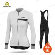 2020 Winter Thermal Fleece Cycling Jersey Set Women Long Sleeve Clothing Suit Outdoor Riding Bike MTB Uniform Sportswear Outfits 2024 - buy cheap