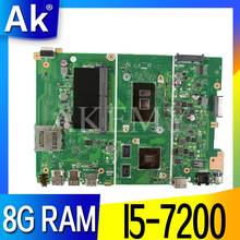 Para ASUS X441URK X441UR X441UV X441UVK X441UQK X441U Laptop Mainboard Motherboard I5-7200 8G-RAM 2024 - compre barato