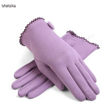 Gloves winter ladies autumn plus velvet warm camel student gloves riding car thickening cold CD50 Q02 2024 - buy cheap