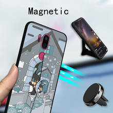 Funda de teléfono con correa de muñeca para LG Optimus G5 G6 G7 ThinQ, funda de silicona suave plegable magnética para LG Magna V20 V30 V50 2024 - compra barato