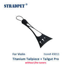 Novo! Stradpet-conjunto de peça traseira de titânio para violino, estilo francês, feita de titânio, opcional com ou sem afinadores 2024 - compre barato
