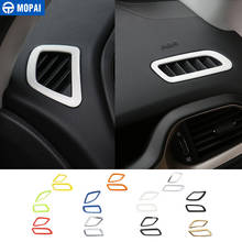 MOPAI ABS Декоративные наклейки для приборной панели салона автомобиля, вентиляционное отверстие, крышка для Jeep Renegade 2015-2016, Стайлинг автомобиля 2024 - купить недорого