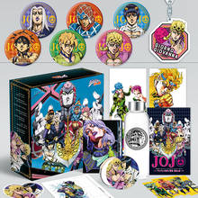 Anime JoJo's Bizarre Adventure Gift Box Giorno Giovanna Postcard, Bookmark and Poster Anime Around 2024 - buy cheap