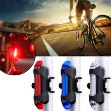 Mountain Bike Cycling Light Taillamp Safety Warning Light Bicycle Light Waterproof Rear Tail Light LED USB Rechargeable 2024 - buy cheap