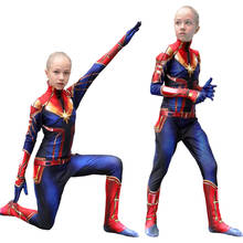 Children kids Deluxe Captain Girls Superhero Kids Halloween Cosplay Carnival Party Costume 2024 - buy cheap