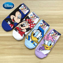 Disney 1Pair Girl Mickey Olaf Printed Thin Cotton Female Socks Cartoon Anime Mouse Sports Boat socks Color Ladies Socks 2024 - buy cheap