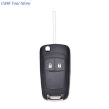 2 Button Flip Remote Key Case Shell For Chevrolet Epica LOVA Spark 2024 - buy cheap