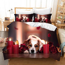 Cute Dog Bedding Set Animal Duvet Cover Sets Comforter Bed Linen Twin Queen King Single Size Dropshipping Gift 2024 - buy cheap