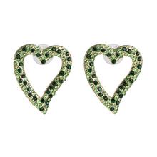 Pendientes con diamantes de imitación en forma de corazón para mujer, joyería, Vintage, 2021 2024 - compra barato