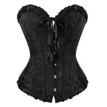 Mulheres sexy corpetes tamanhos grandes bustiers steampunk sexy rendas até desossado overbust corpo shapewear cintura trainer cincher corpetes XS-6XL 2024 - compre barato