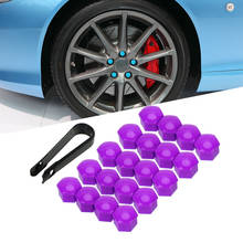 LEEPEE-Protector a prueba de polvo para rueda de coche, cubierta de tornillo de cubo automático de 17mm, 20 piezas de estilo de coche, antióxido 2024 - compra barato