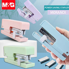 M&G Morandi color Stapler with Staples 24/6 26/6 Saving Power Stapler for Stationery Office Accessories School Supplies 2024 - buy cheap