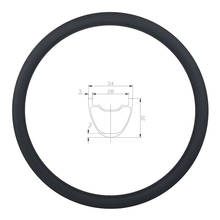 SPEEDSAFE 350G 29er MTB XC hookless carbon bicycle rim 34mm width 30mm depth UD matte glossy 24H 28H 32H clincher racing  wheel 2024 - buy cheap