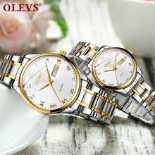 Luxury Couple Watches Waterproof Stainless Steel Wristwatches for Men and Women Fashion Brand Quartz Reloj Mujer Hombre 2024 - buy cheap