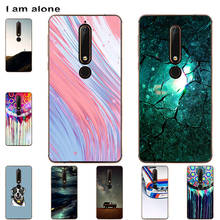 Funda de teléfono I am alone para Nokia 6 6,1 6,1 Plus X6, Color de moda, dibujo animado bonito, estampado, pintura móvil 2024 - compra barato