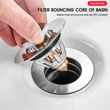 Universal Basin Pop-up Drain Filter Hair Catcher Bath Stopper Shower Sink Strainer Plug for 35-38mm Drain Kitchen Accessories 2024 - buy cheap