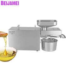 BEIJAMEI Automatic Cold Press Oil Machine 110V 220V Commercial Oil Cold Presser, Sunflower Seeds Peanut Flaxseed Oil Extractor 2024 - buy cheap