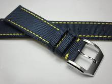 Correa de reloj deportivo de fibra compuesta para hombre, de 20mm pulsera de repuesto y 22mm, color negro, azul marino, hebilla de acero 2024 - compra barato