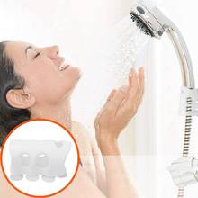 Soporte de cabezal de ducha reutilizable, duradero, sin perforación, estante de pared para baño, accesorios de baño 2024 - compra barato