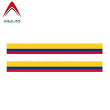 Aliauto 2 X Car Accessories Colombia Flag Decal Motorcycles Laptop Helmet Automobile Decoration Sticker Vinyl,15cm*1cm 2024 - buy cheap