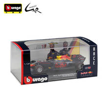 Bburago-modelo de coche de aleación de Metal para niños, juguete de simulación de coche de carreras de Metal, colección de regalo, Red Bull Racing TAG Heier RB13 F1, 1:32 2024 - compra barato