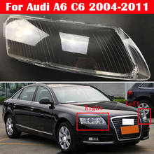 Car Headlight Cover Lens Glass Shell Front Headlamp Transparent Lampshade Auto Light Lamp For Audi A6 C6 2004-2011 2024 - buy cheap
