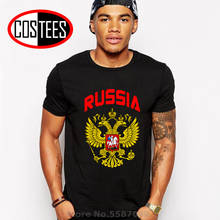 Fashion Summer Collection Russia Eagle Flag T Shirt Men Putin Custom Family Party Pride Tee Russian Empire double eagles t-shirt 2024 - buy cheap