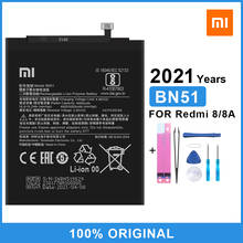 Xiao Mi оригинальная запасная батарея BN51 для Xiao Mi Red mi 8A Mi 8 5000 мАч аккумулятор для телефона высокой емкости 2024 - купить недорого