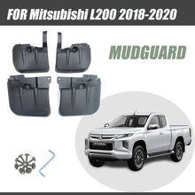 Rear& Front Mudflaps Set For Mitsubishi L200 2018-2020 Splash Guards Mudguards Mud-Flaps Car Fenders Accessories 4 Pcs 2024 - buy cheap