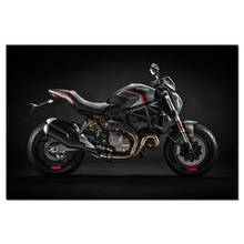 Ducati monster 821 stealth esporte motocicleta poster arte da parede pintura da lona imagem parede para sala de estar decoração 2024 - compre barato