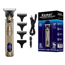 Kemei-barbeador elétrico, lâmina de para cabelos, barbeador e barba, ferramenta profissional para estilizar 2024 - compre barato